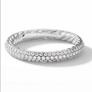 DAVID YURMAN, Eden band w/ diamonds in platinum